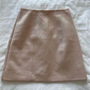 EVER NEW Pale Pink Suede Skirt